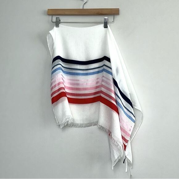 NWT TALBOTS Americana Stripe Oblong Scarf - Picture 4 of 7